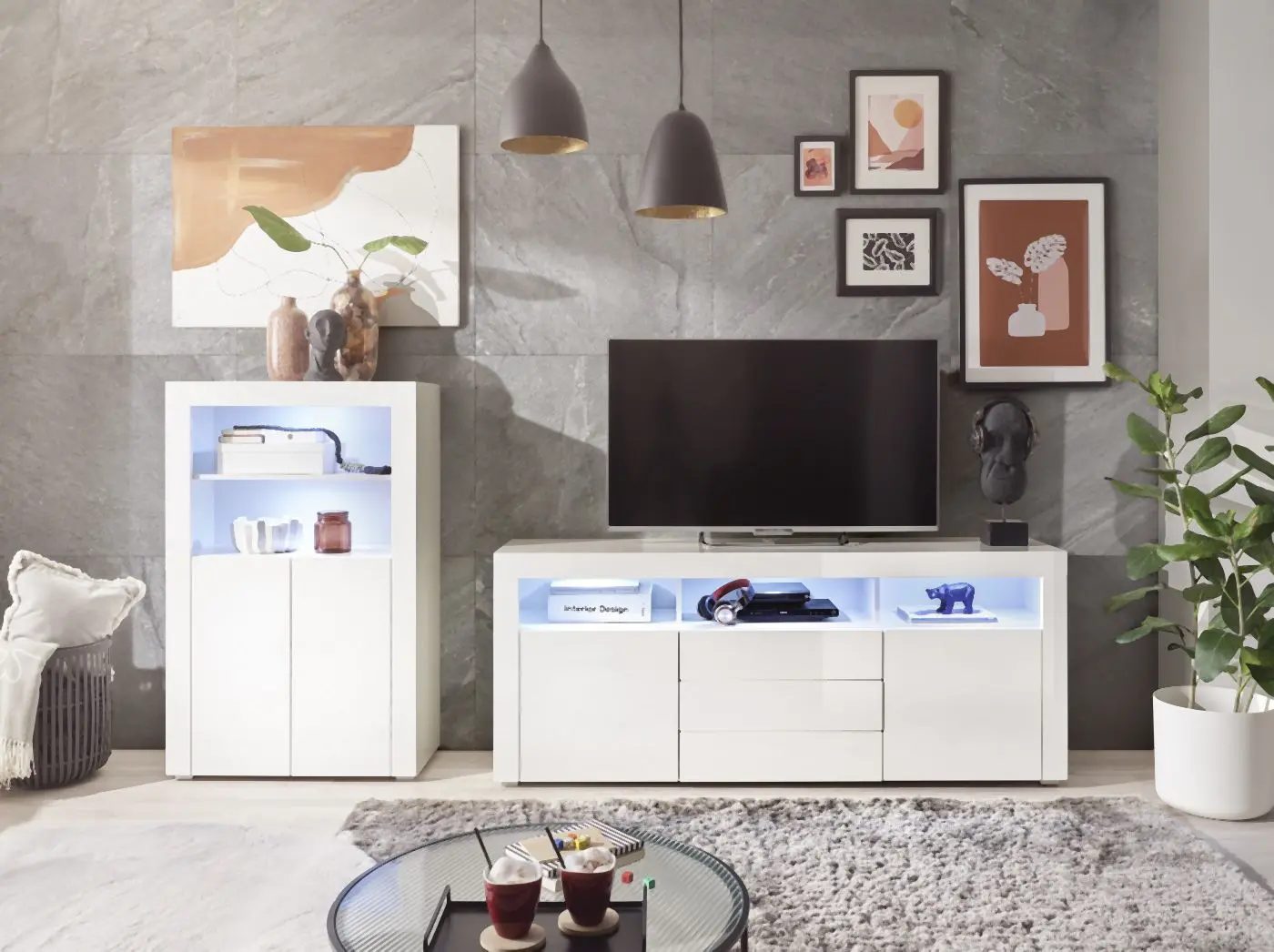 Sideboard Leeds inkl. Beleuchtung