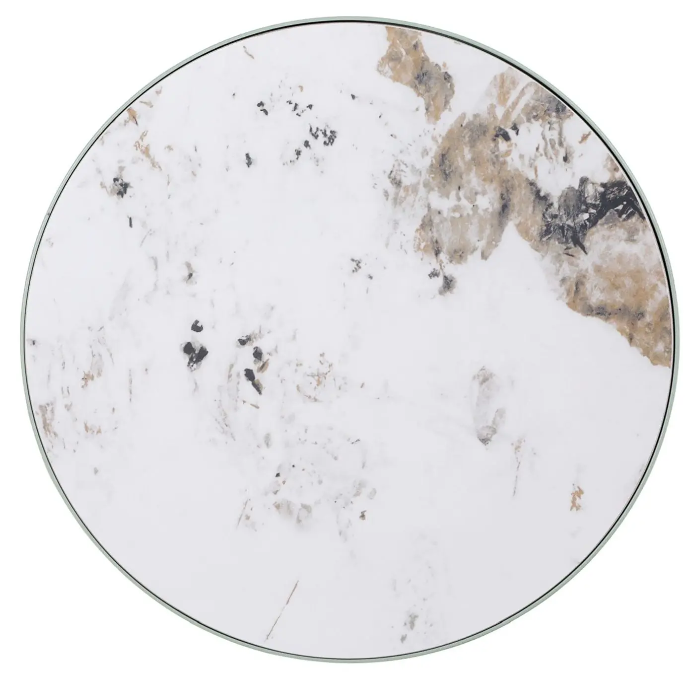 Beistelltisch Amalya weiß Hochglanz/hellgrün