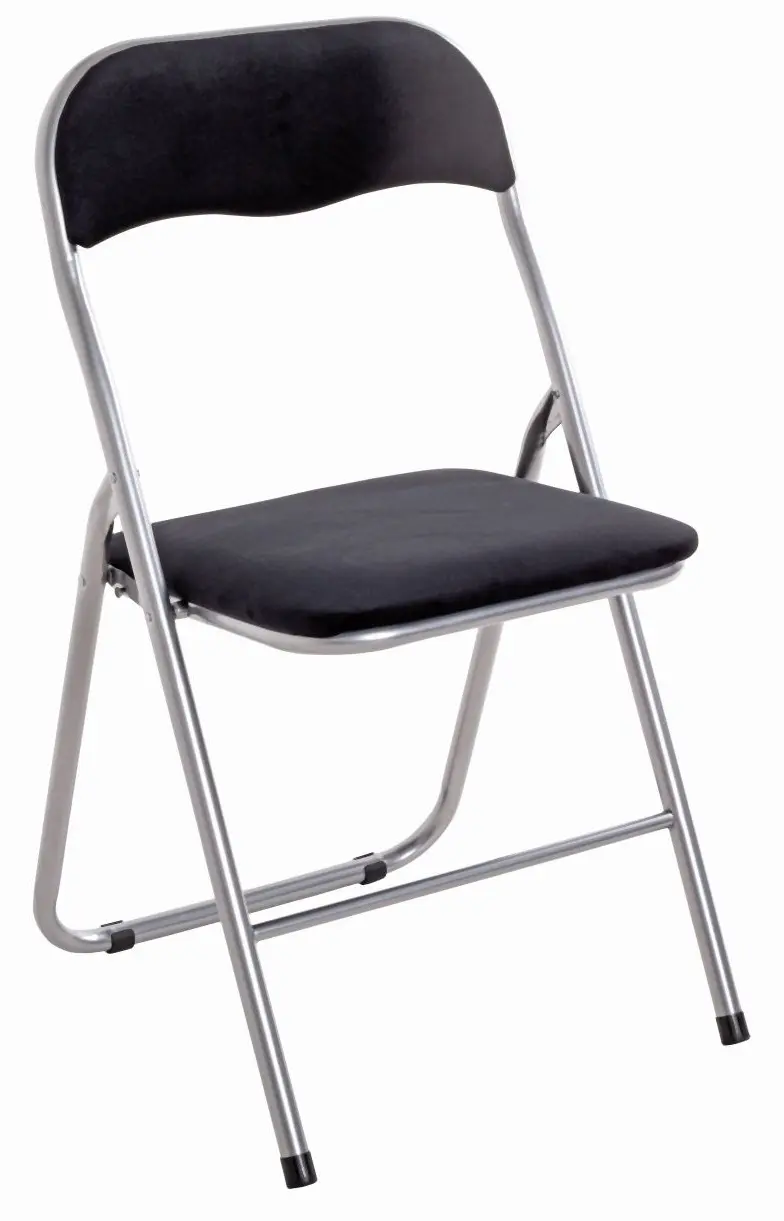 Klappstuhl Niklas schwarz/alufarben