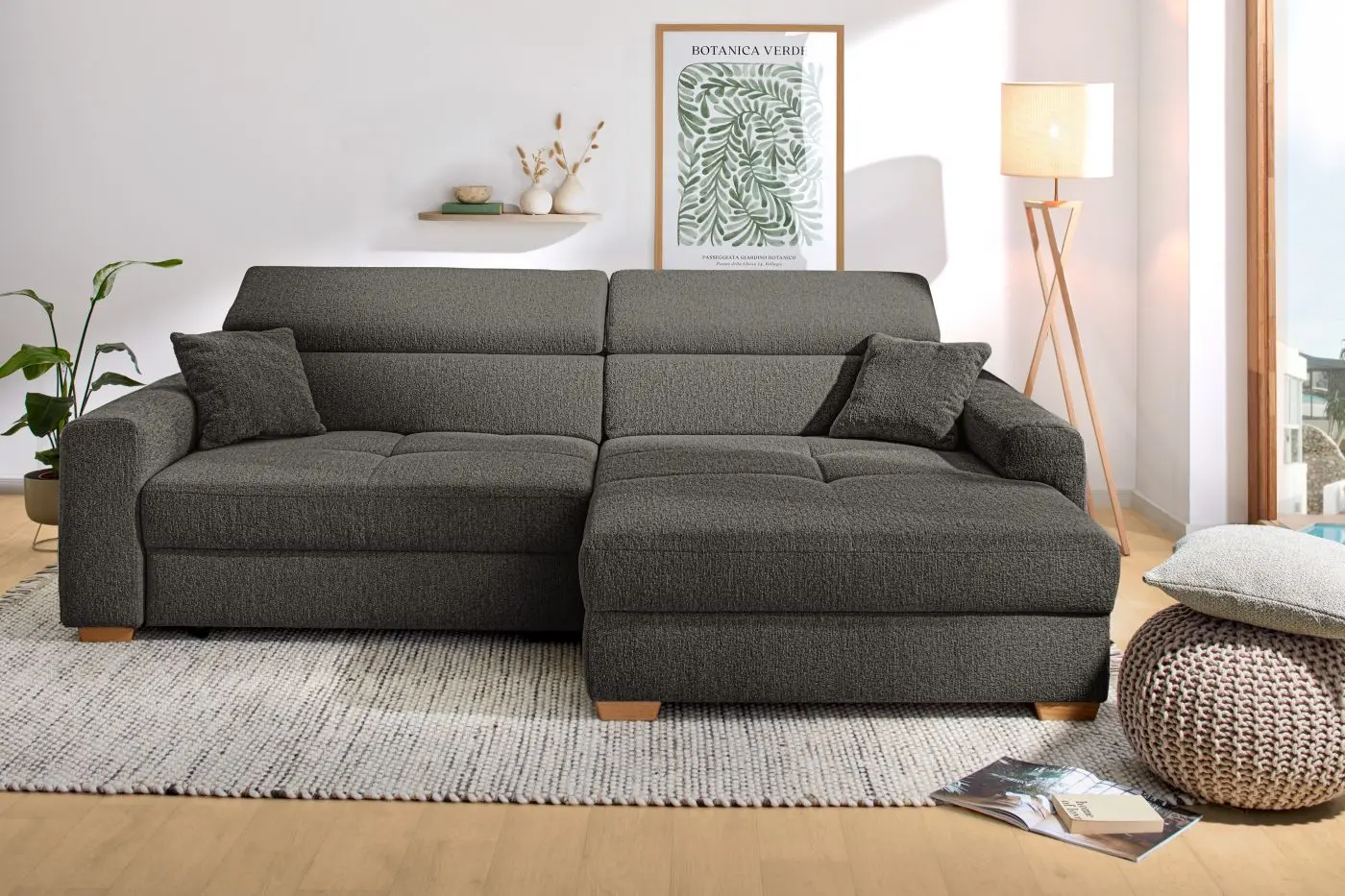 Wohnlandschaft Slider grau