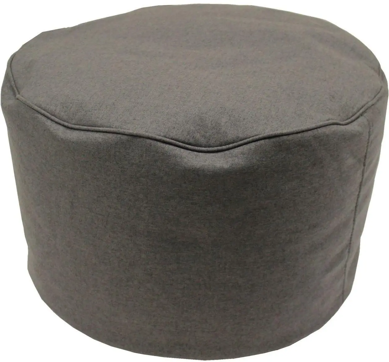 Hocker Pouf in Microfaser ash