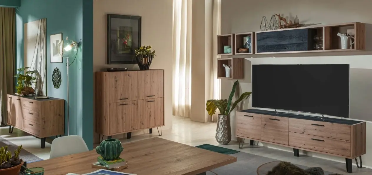 Wandelement Vitruvia Artisan Eiche/schwarz