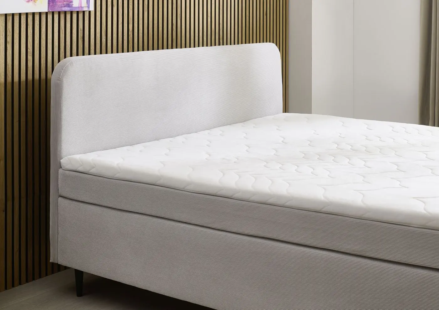 Boxspringbett Villach 180 x 200 cm silber