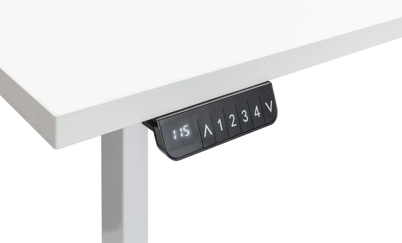 Eckschreibtisch Energia höhenverstellbar weiß 