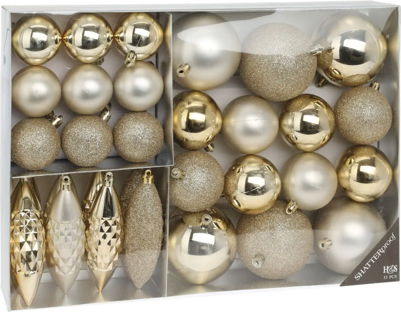 Weihnachtskugelset 31-tlg
