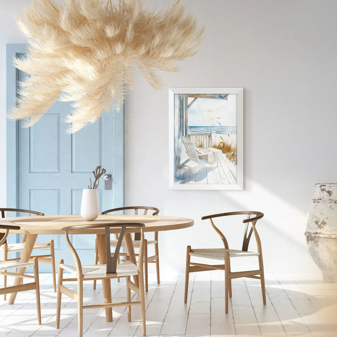 Bild gerahmt Beach house 50 x 70 cm