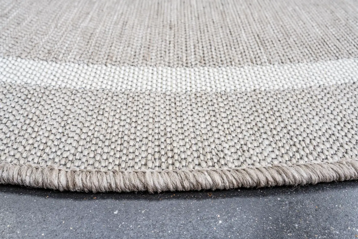 Teppich Newport 120 cm grau, braun rund 