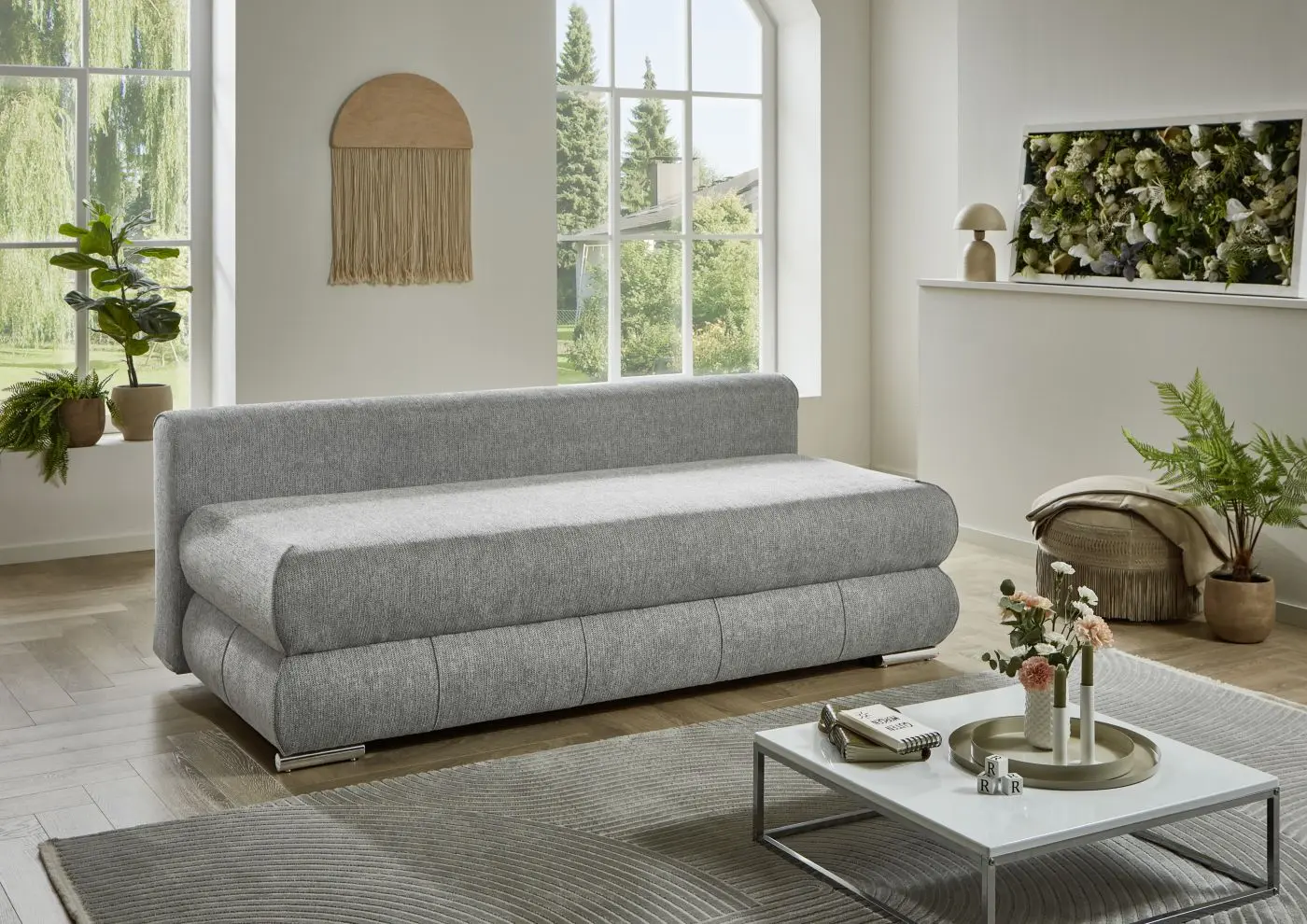 Schlafsofa Borna grau