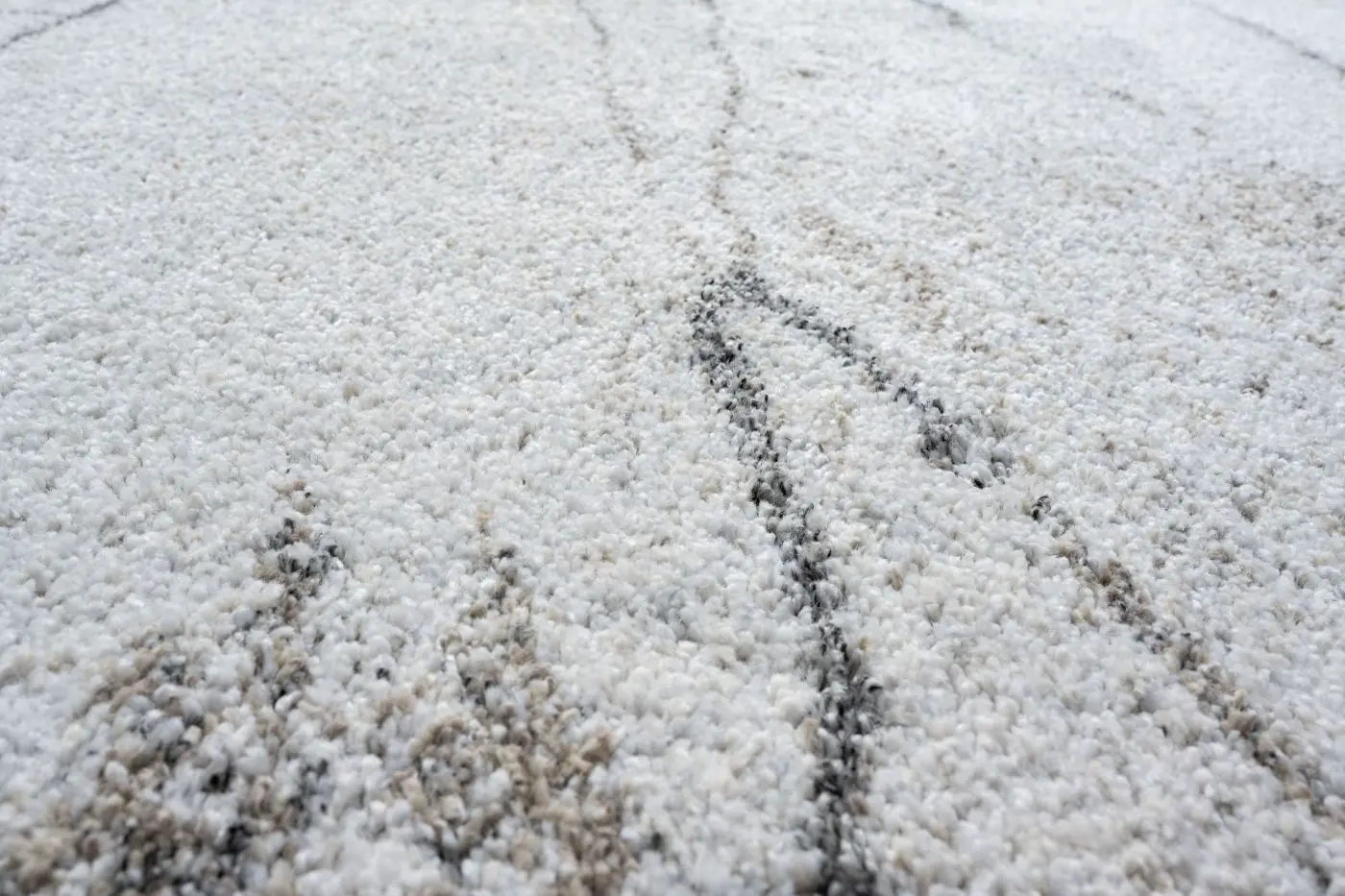 Teppich Mehari 160 x 230 cm weiß, braun, grau