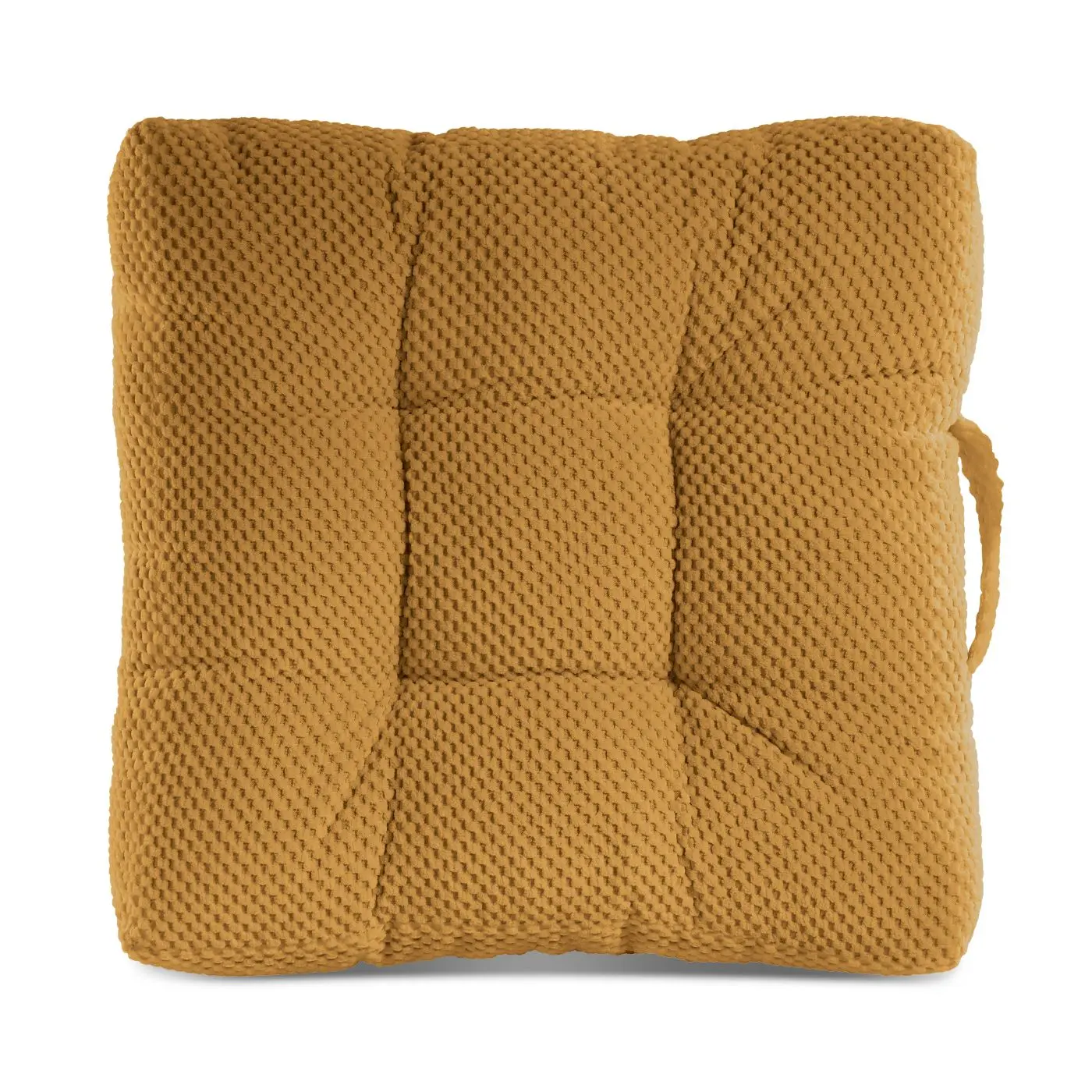 Sitzkissen Schlaufe 40 x 40 cm senf