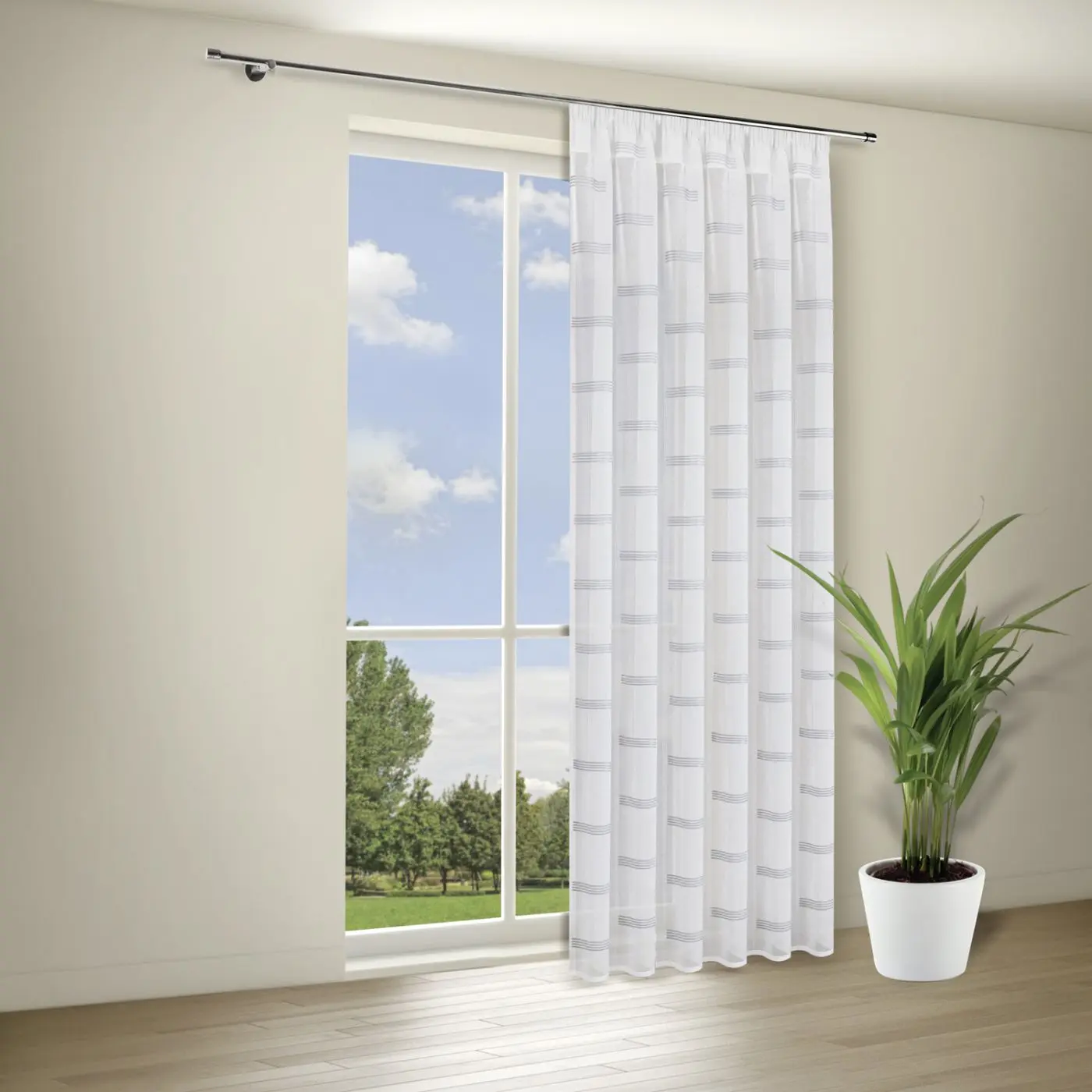 Kombigardine weiß 140 x 235 cm