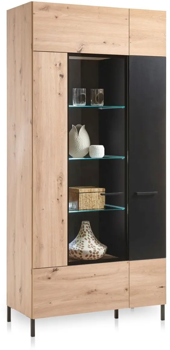 Vitrine Lucas breit 90 x 193 x 42 cm