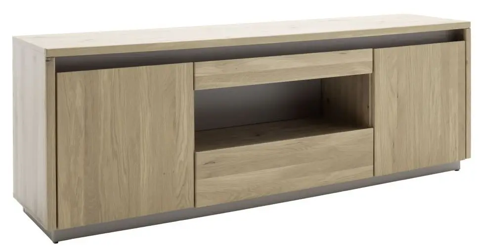 TV-Lowboard Spiekeroog Kristalleiche teilmassiv