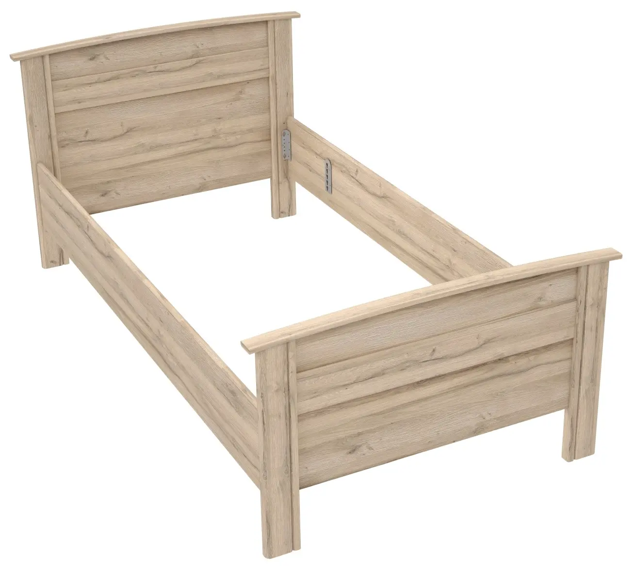 Komfortbett Gloria 100 x 200 cm Bianco Eiche 