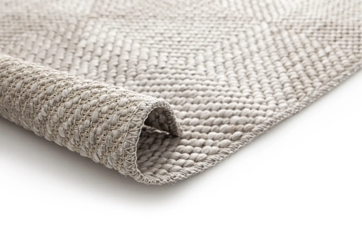 Teppich Corda 200 x 290 cm Stein-braun