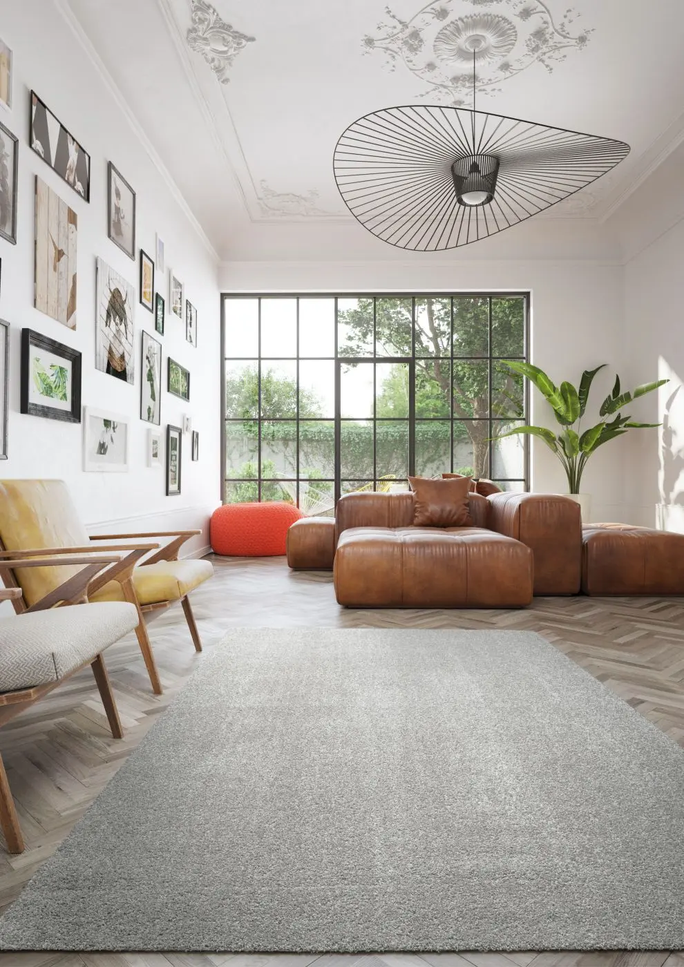 Teppich Dolce 160 x 230 cm grau