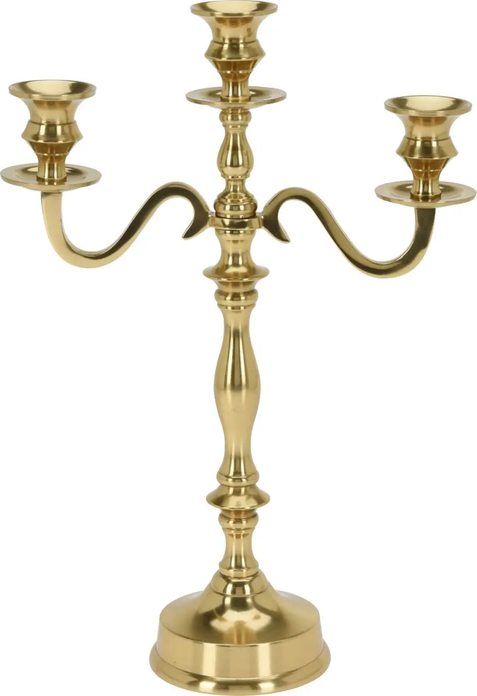 Kerzenhalter für 3 Kerzen in gold