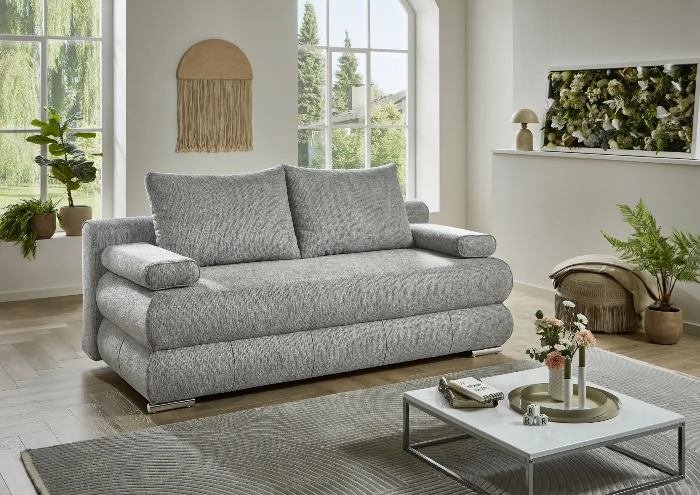 Schlafsofa Borna grau