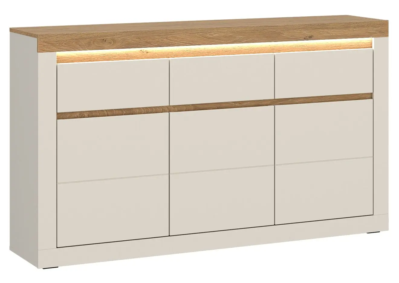 Sideboard Naxxar kaschmir/Stone Eiche