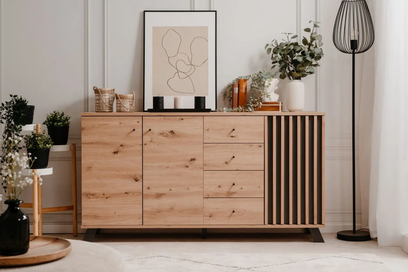 Sideboard Medan Artisan Eiche/anthrazit