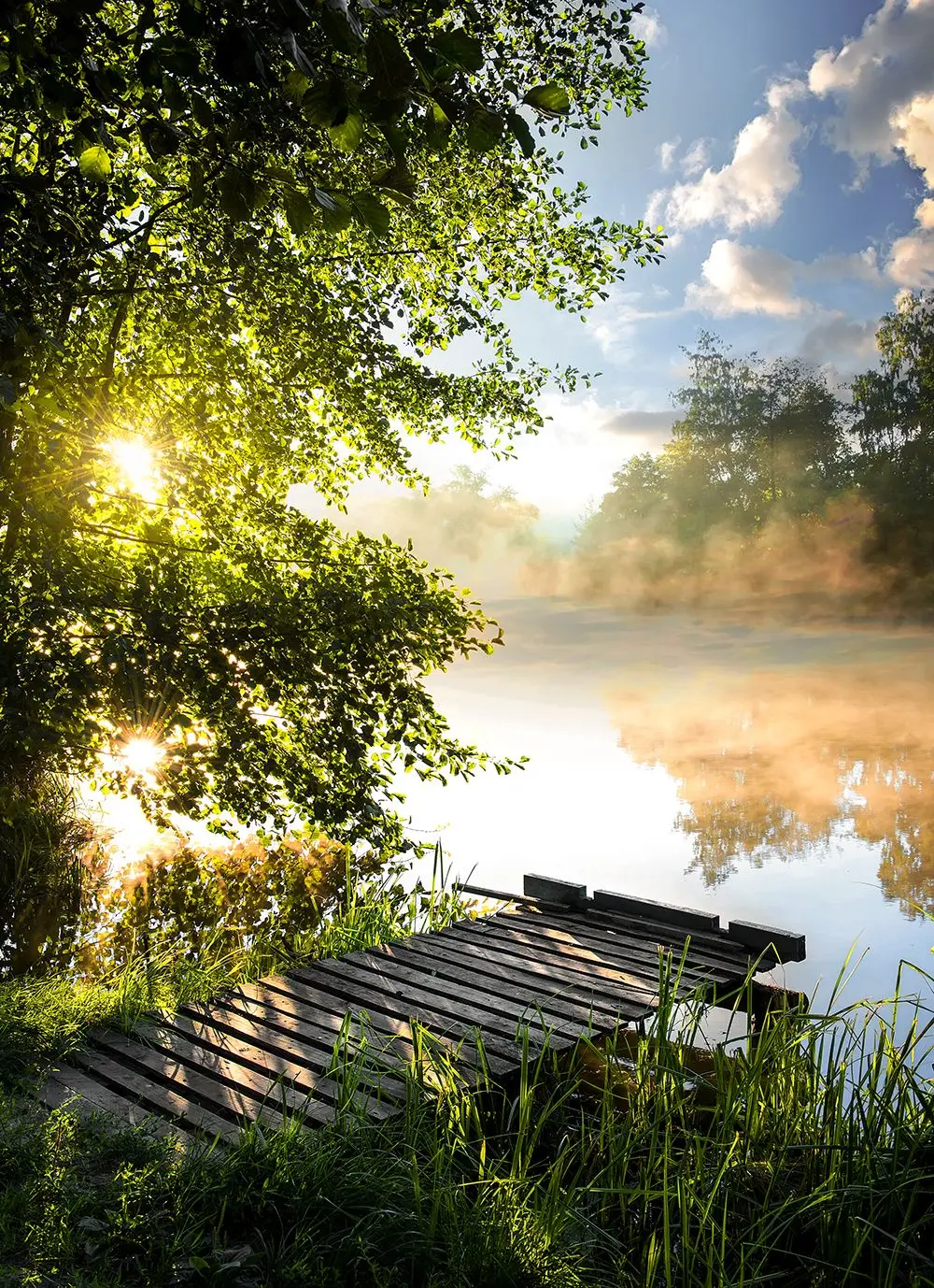 Glasbild Idyll