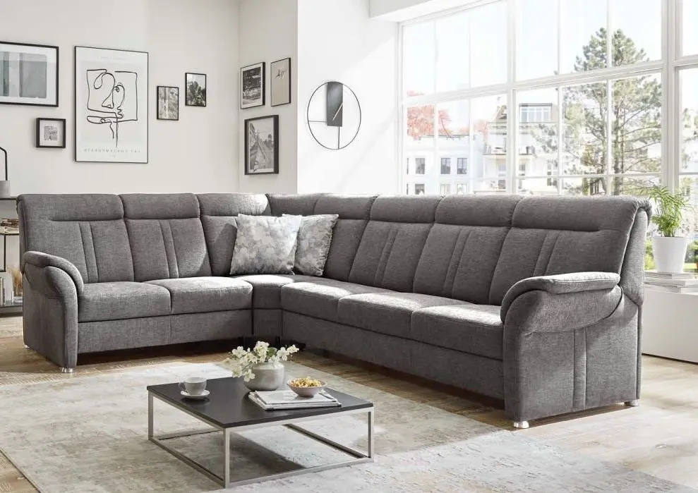 Wohnlandschaft couchliebe. KS5032 grau mit Zusatzfunktionen