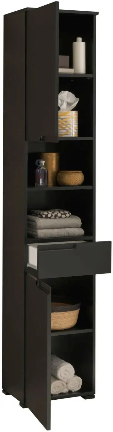 Bad Hochschrank Spice schwarz 