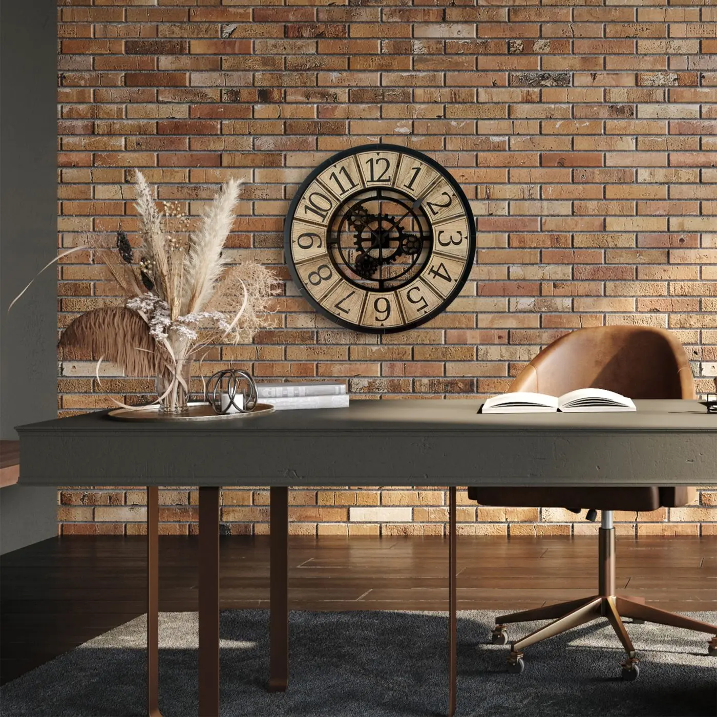 3D Uhr William 57 cm