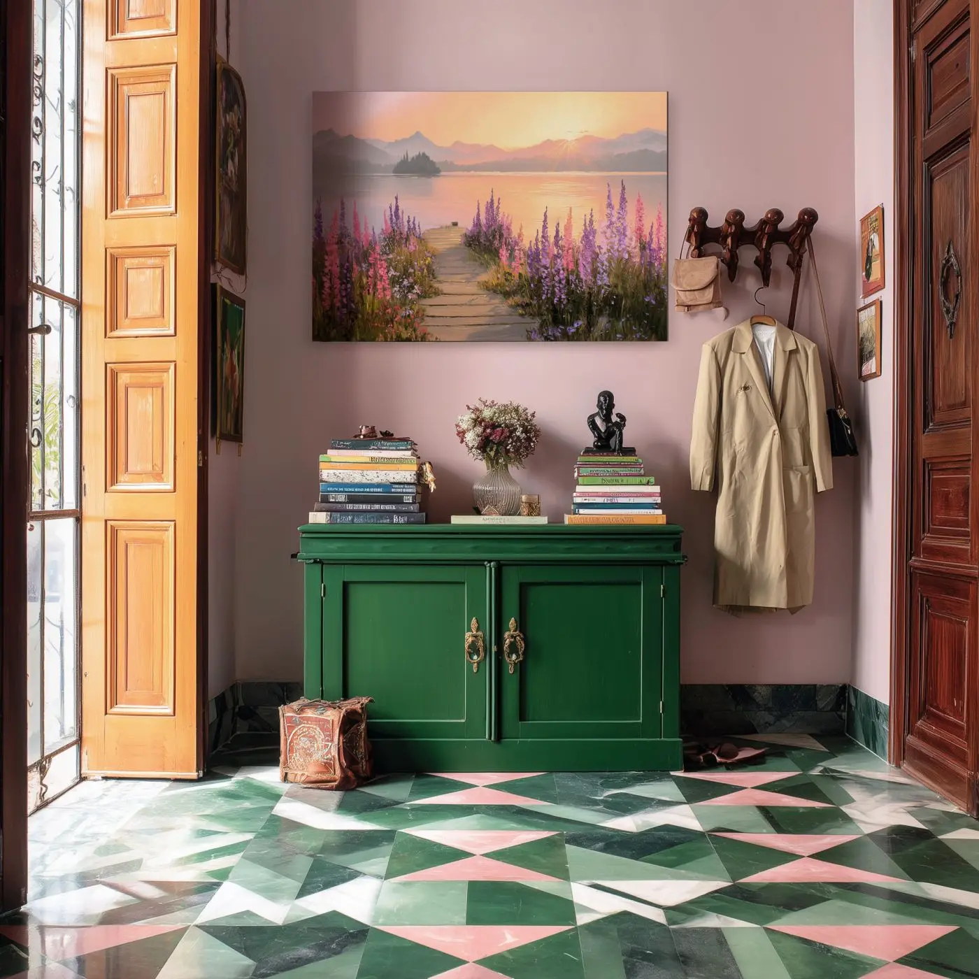 Leindwandbild Lupine Shore 85 x 113 cm