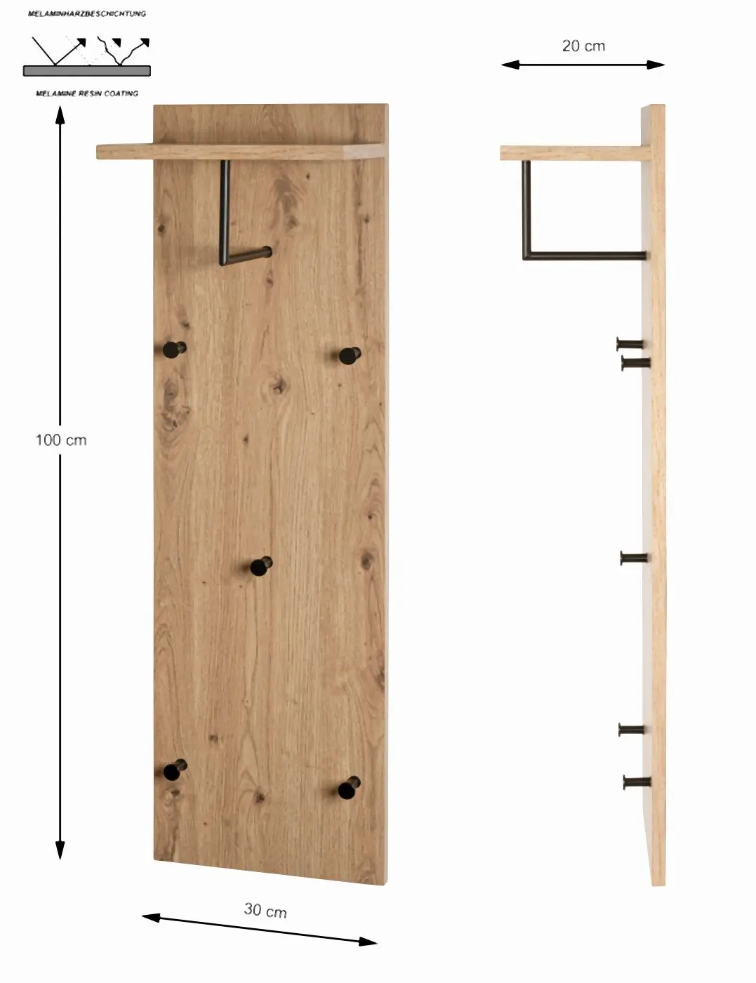 Wandgarderobe Parma