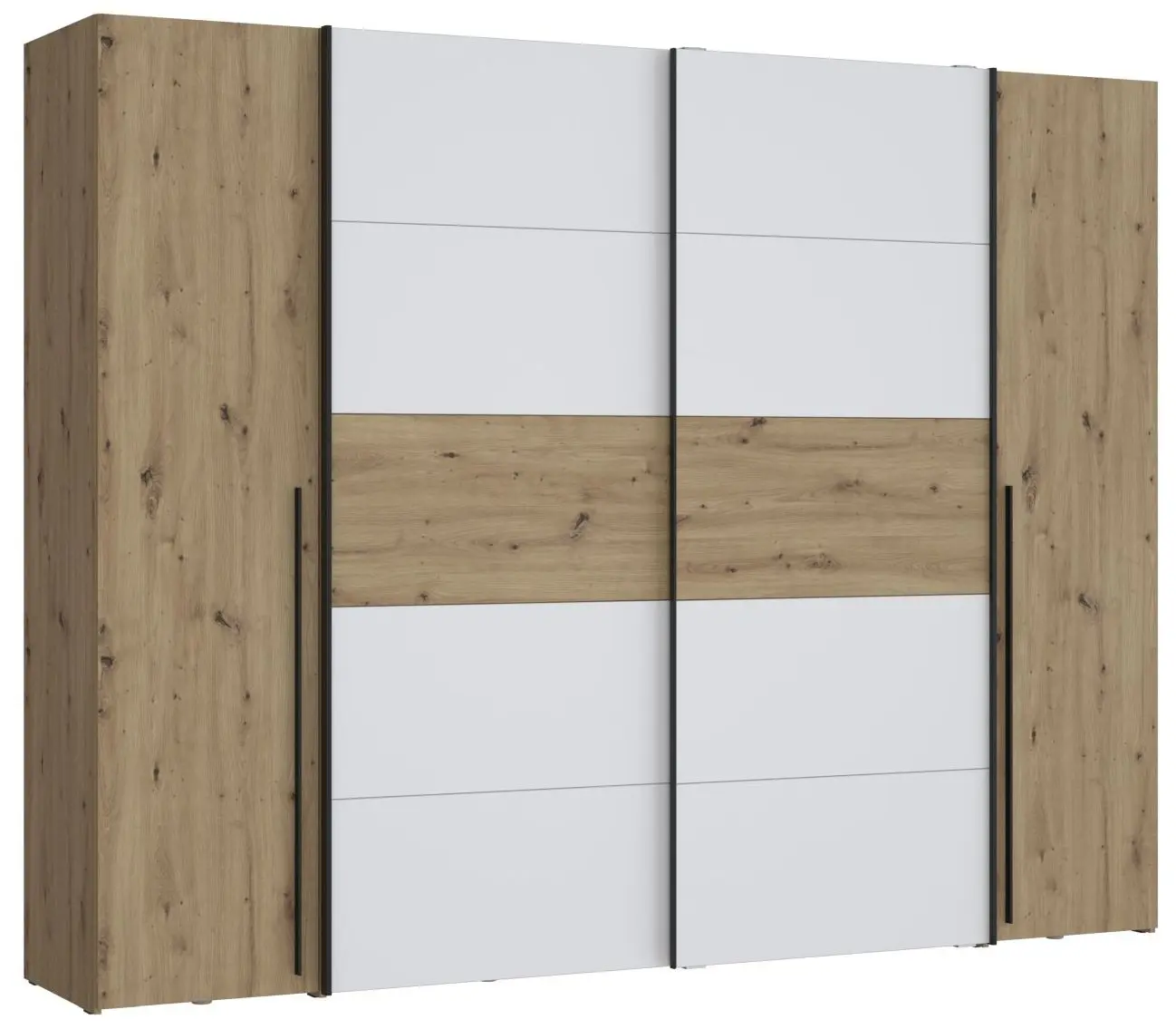 Dreh-/Schwebetürenschrank Narago 4-türig 