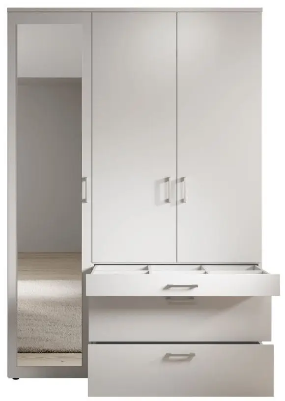 Drehtürenschrank Vesala weiß
