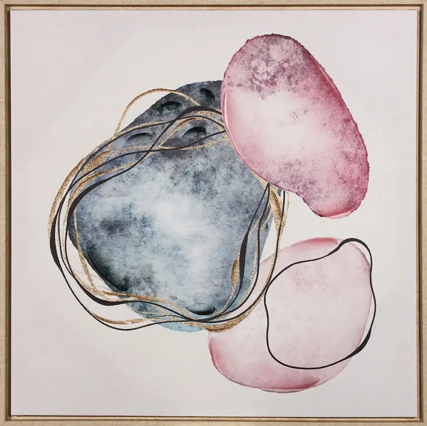 Bild auf Keilrahmen-Set "Stein" 52 x 52 cm