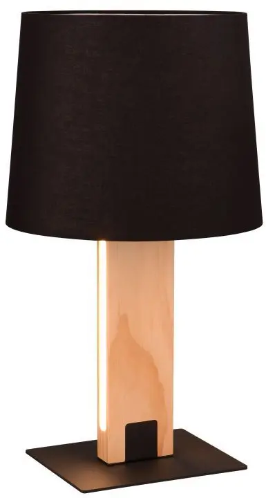 Tischleuchte Rahul 50 x 28 cm schwarz