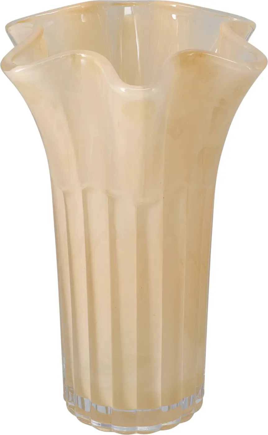 Vase mit Rillenoptik