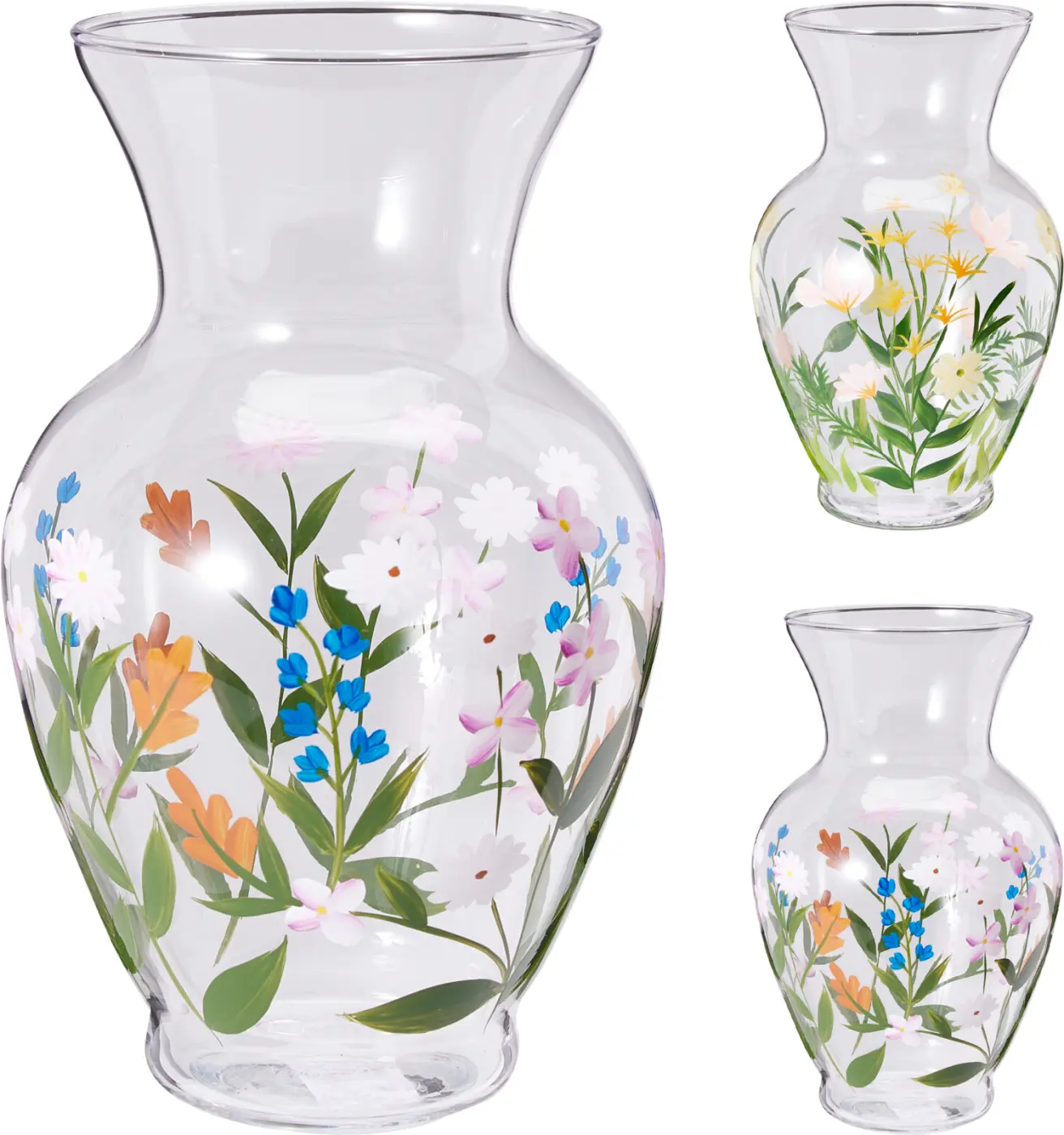 Vase mit Blumendesign