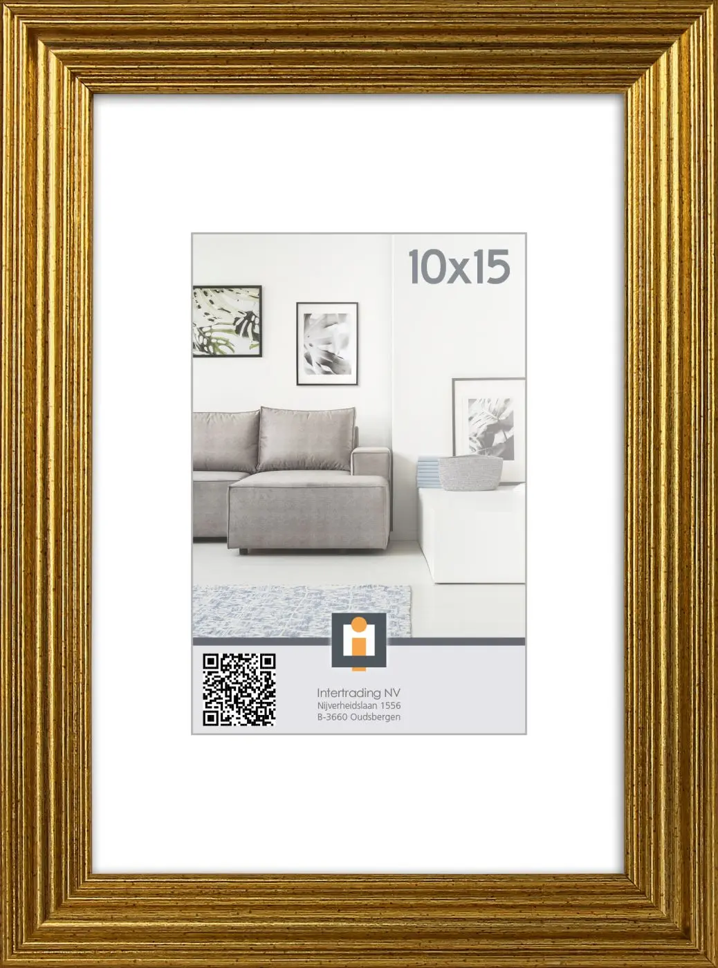 Bilderrahmen Salerno 10 x 15 cm gold