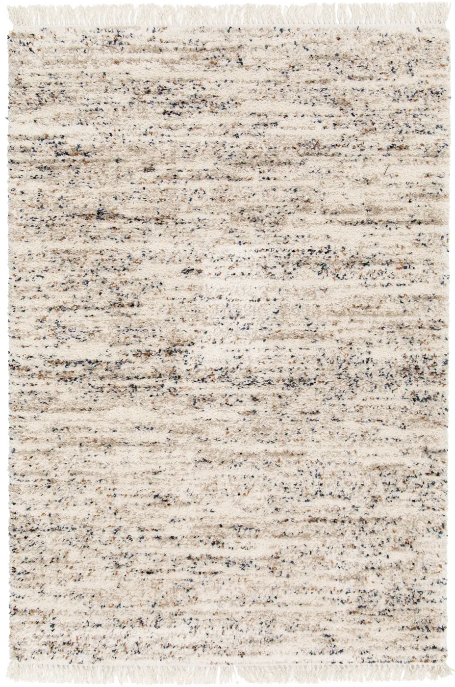 Teppich Bedouin 200 x 290 cm weiß gemustert
