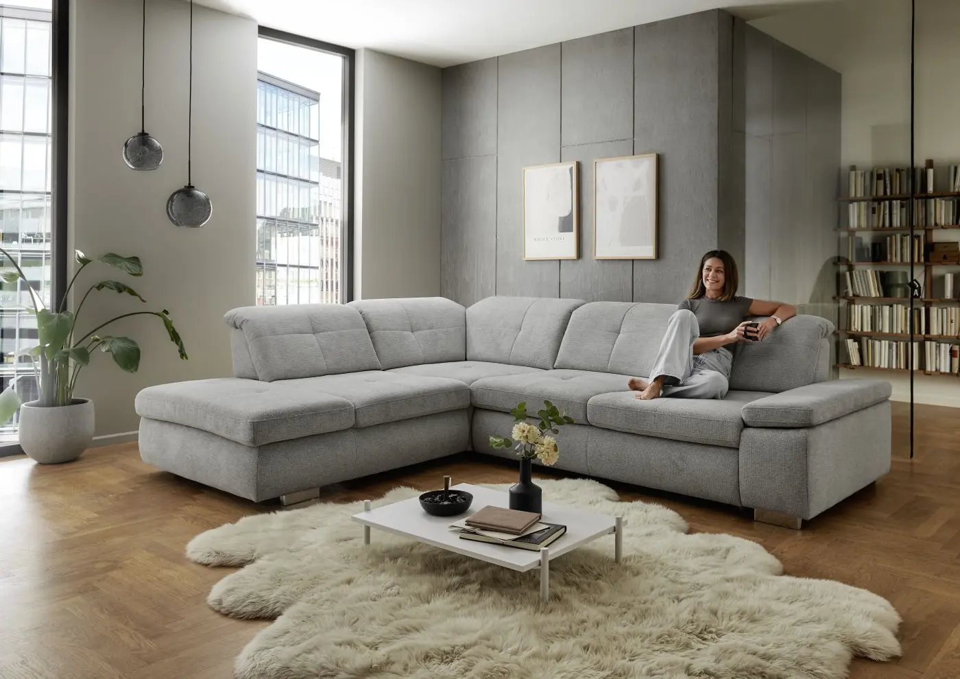 Wohnlandschaft LS872918 Webstoff Basismodell couchliebe.