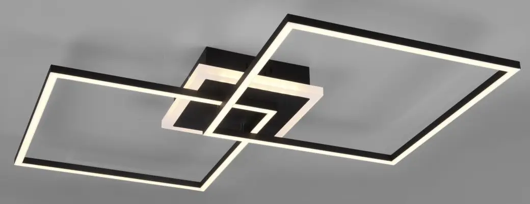 LED-Deckenleuchte Arribo mattschwarz