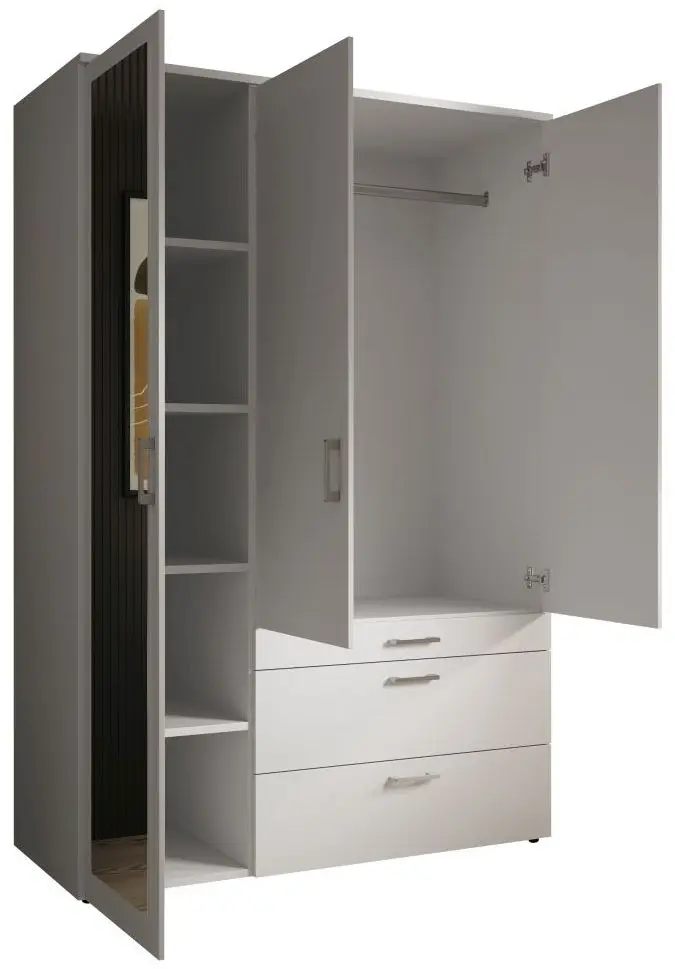Drehtürenschrank Vesala weiß