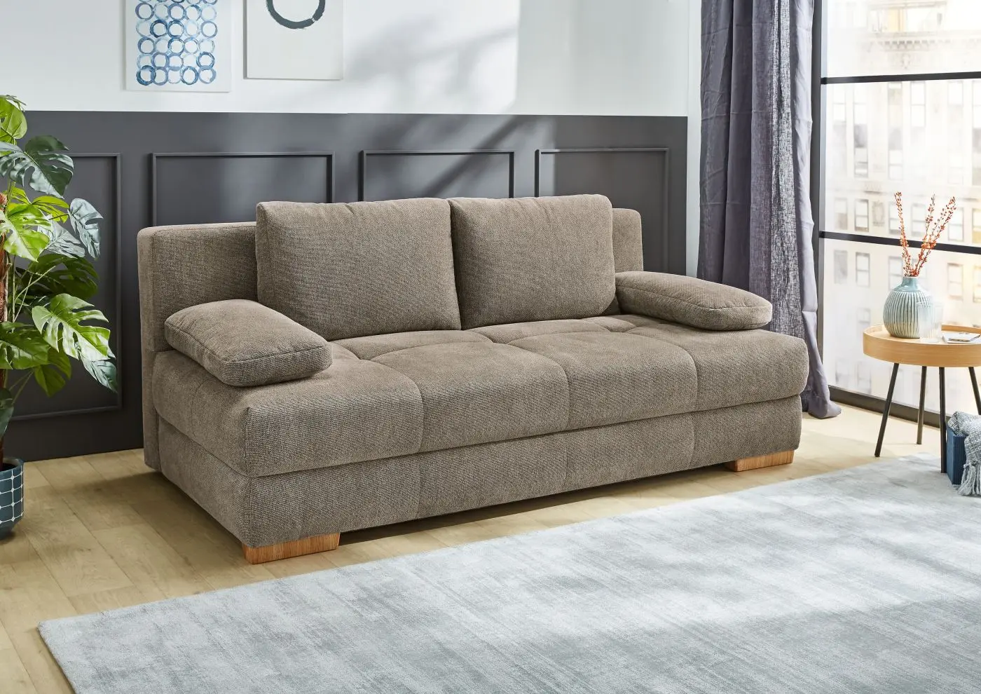 Schlafsofa Calli hellbraun