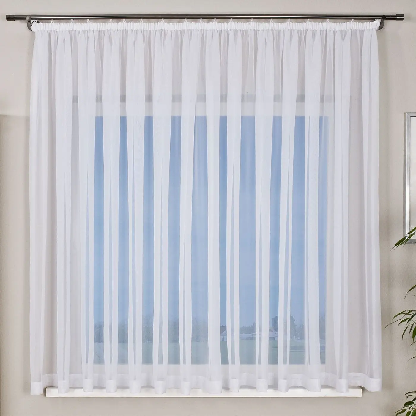Gardine Unistore weiß 450 x 150 cm