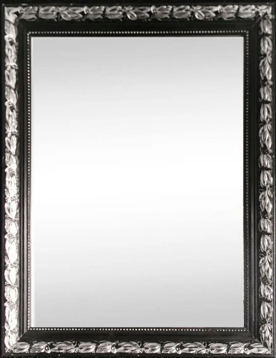 Rahmenspiegel Sonja schwarz/silber 55 x 70 cm
