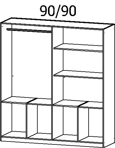 Drehtürenschrank Celle 4-türig weiß Drehtürenschrank Celle 4-türig weiß