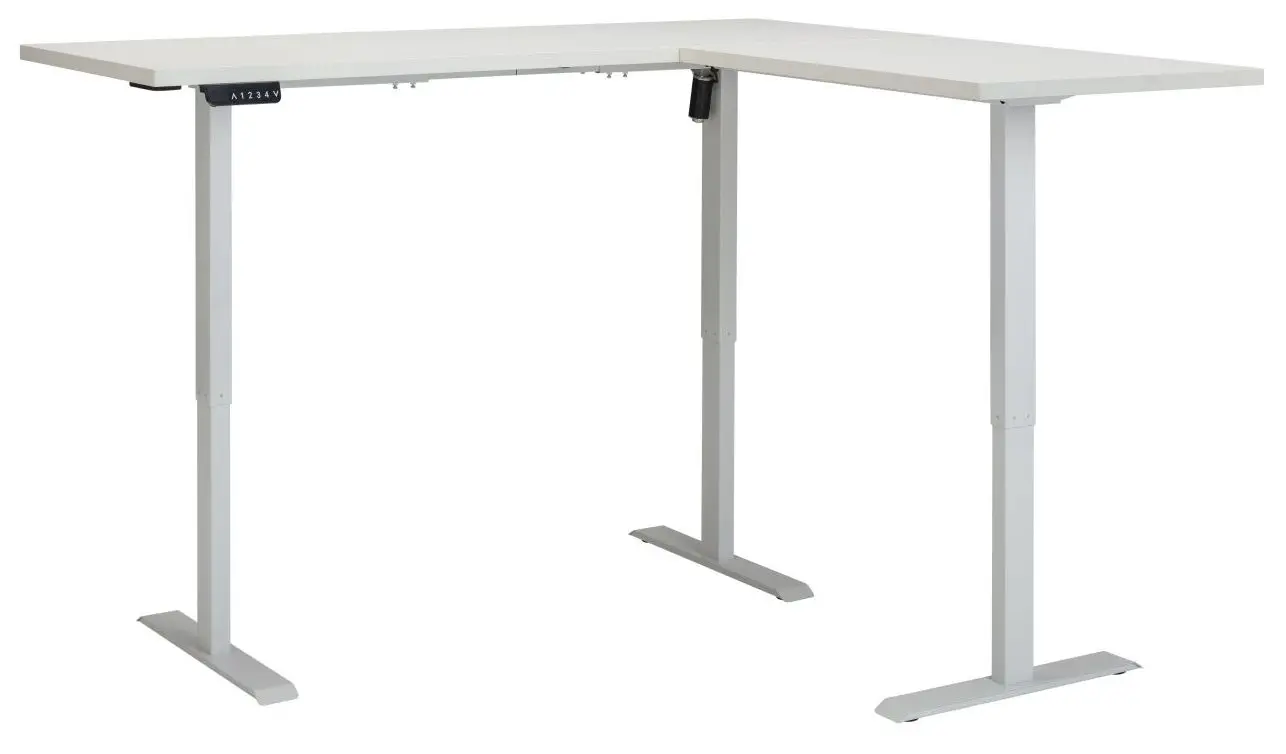 Eckschreibtisch Energia höhenverstellbar weiß 