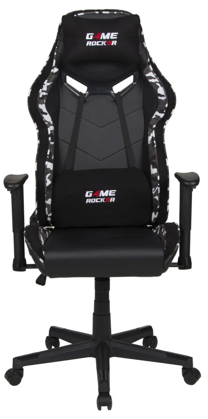 Gamersessel Game-Rocker schwarz/ grau