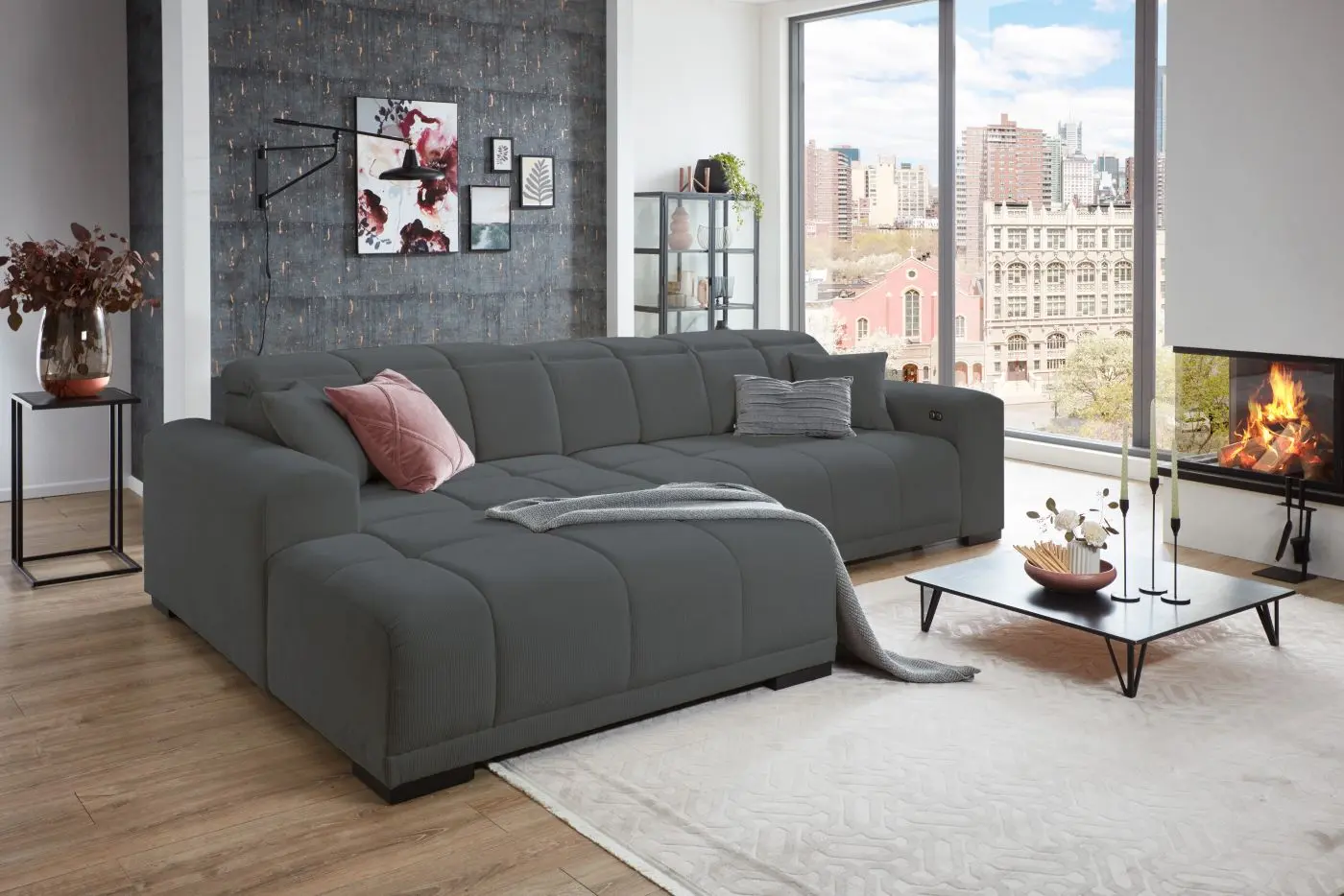 Wohnlandschaft Master grau Wohnlandschaft Master grau