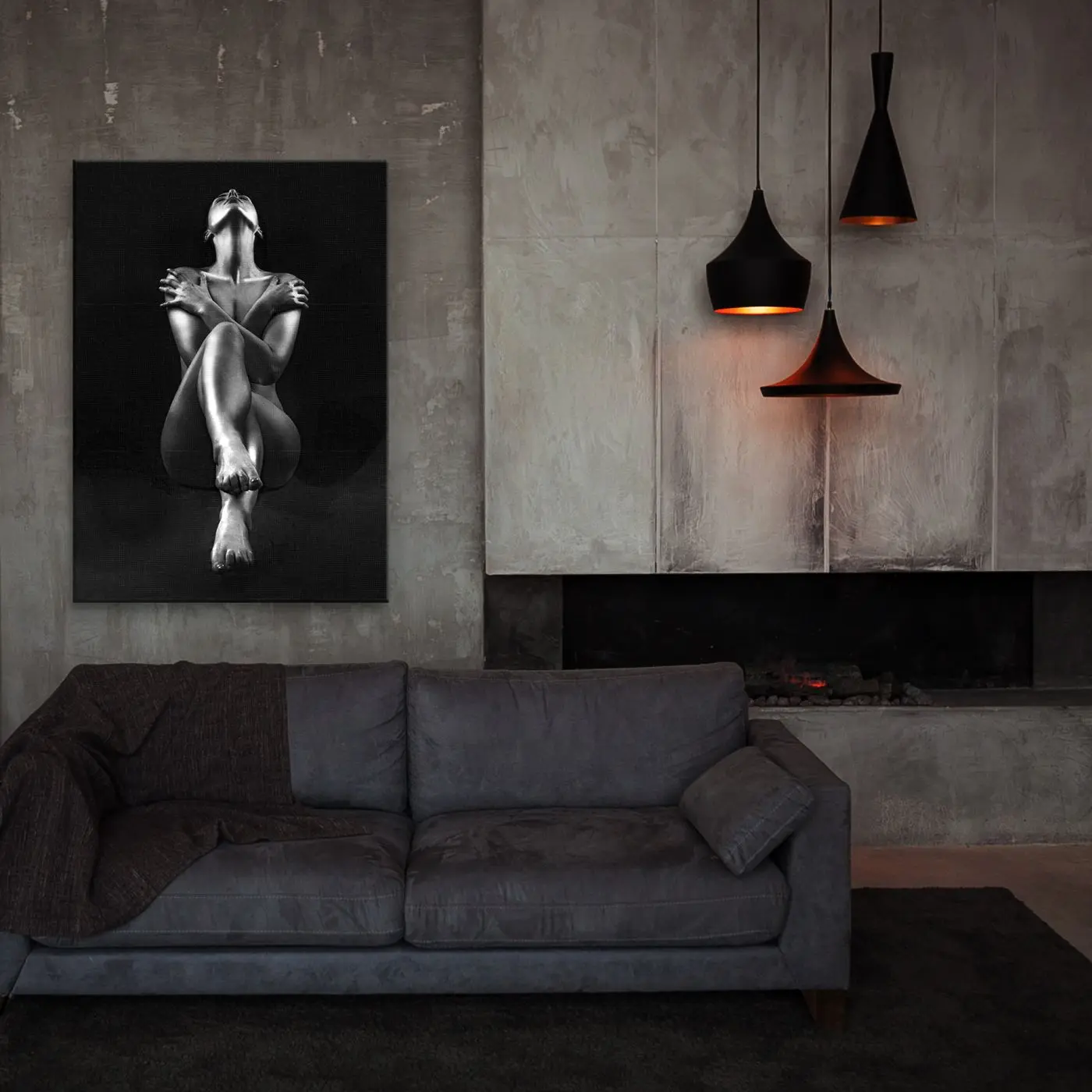 Leinwandbild B & W Act 70 x 100 cm Leinwandbild B & W Act 70 x 100 cm