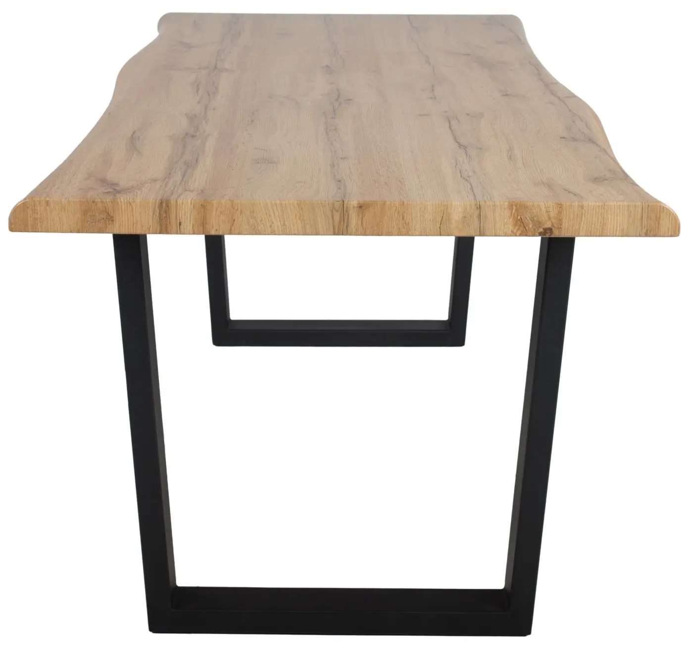 Esstisch Thea 180 x 90 cm Wildeiche Nachbildung mit Baumkantenoptik